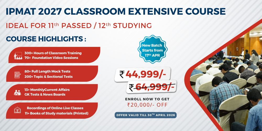IPMAT Classroom Extensive Course