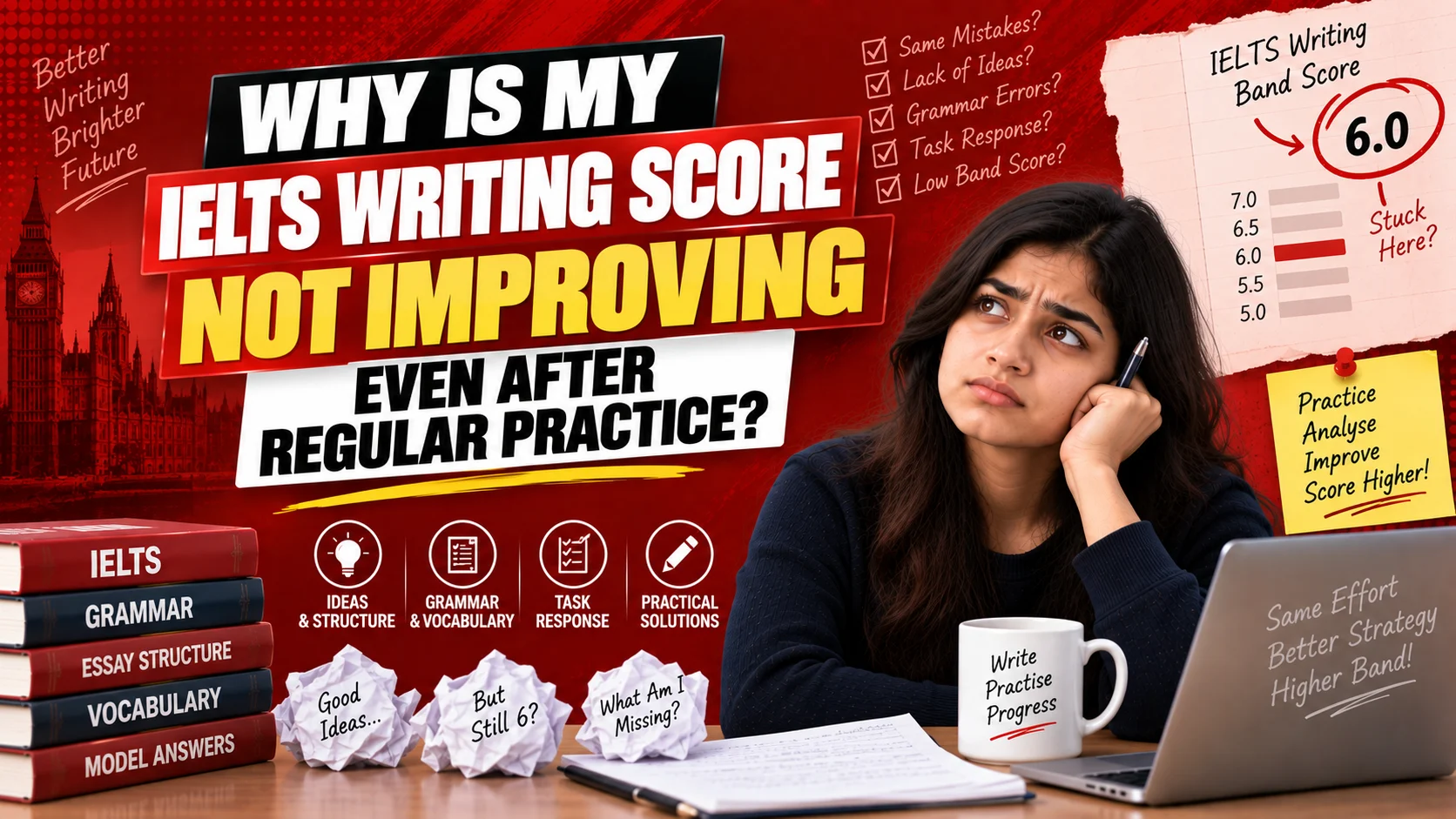 IELTS Writing score not improving